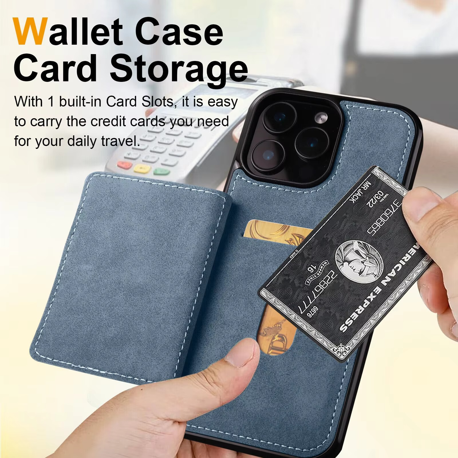Business Flip Leather Phone Case — Magnetic Wallet Card Holder, Anti-Fingerprint, Anti-Scratch, Dustproof, Non-Slip Full Coverage Cover