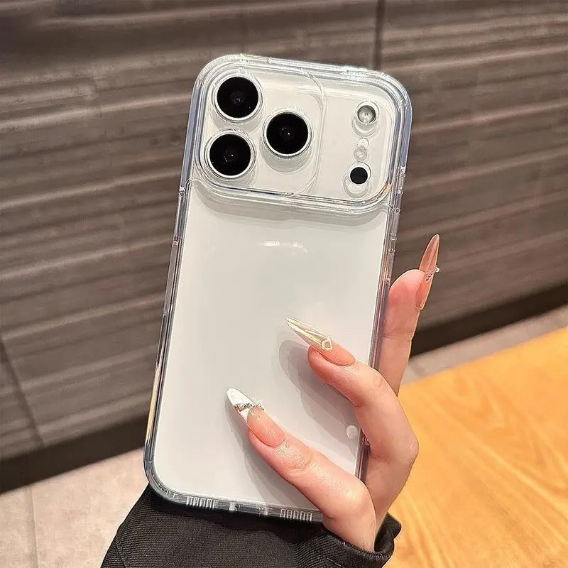 High-Clear iPhone Case — Transparent Magnetic Ultra-Thin PC Half-Wrapped Cover with Camera Control Button, Anti-Fingerprint, Anti-Scratch, Non-Slip, MagSafe Compatible Design