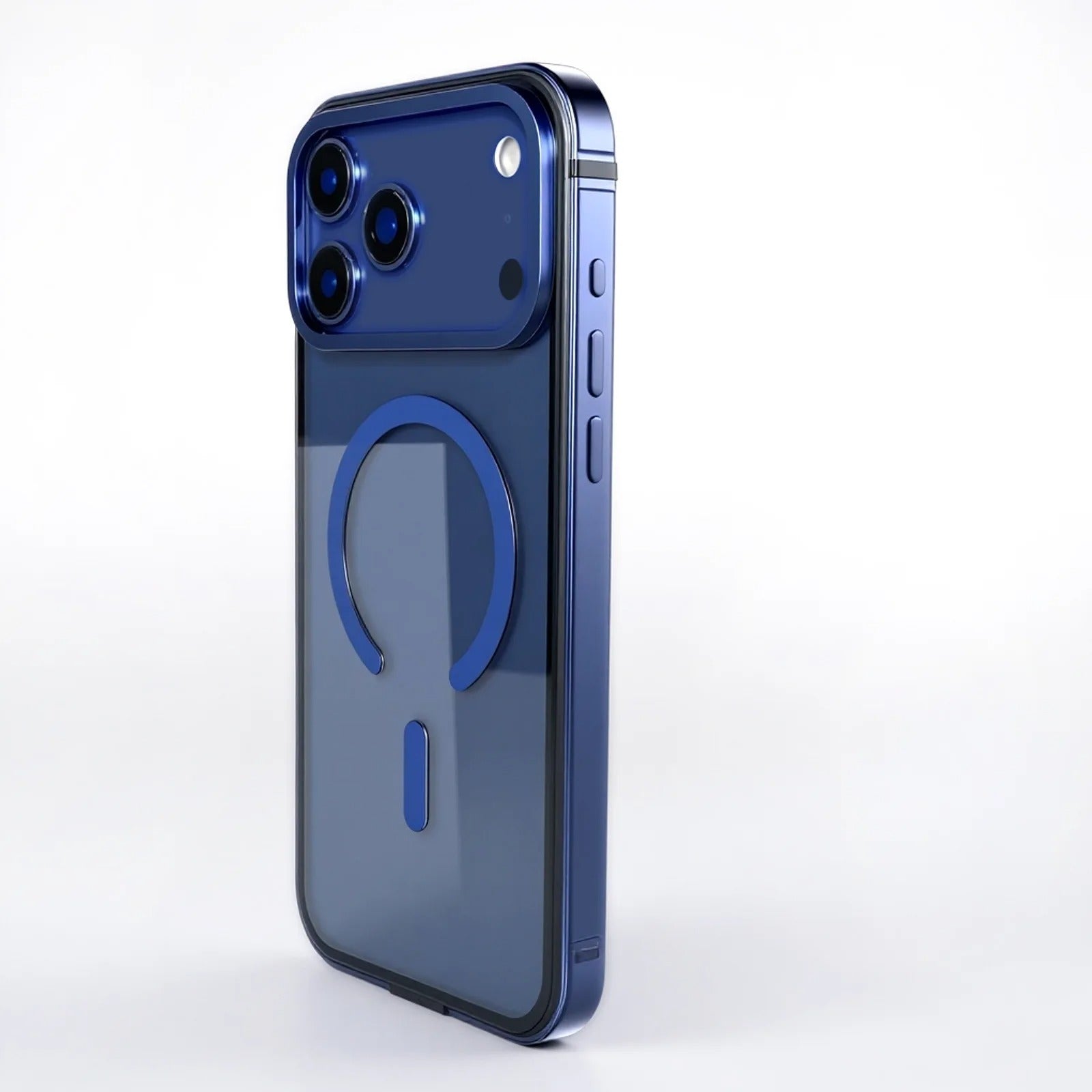 High-End iPhone Case — MagSafe Magnetic Aluminum Alloy Frame with HD Acrylic Backplate, Shock-Resistant Premium Protective Cover