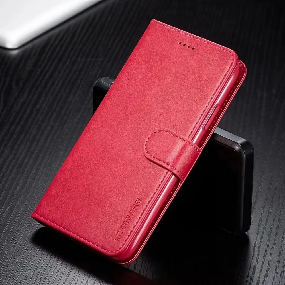 Luxury iPhone Case — Leather Wallet Flip Cover with Card Slot, Anti-Fingerprint, Anti-Scratch, Non-Slip, Full Protection, Artificial Leather Design