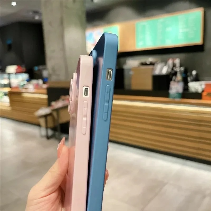 Luxury Aurora Laser iPhone Case — Matte Shockproof Armor Cover, Anti-Fingerprint, Anti-Scratch, Dustproof, Soft Bumper, Reflective Finish