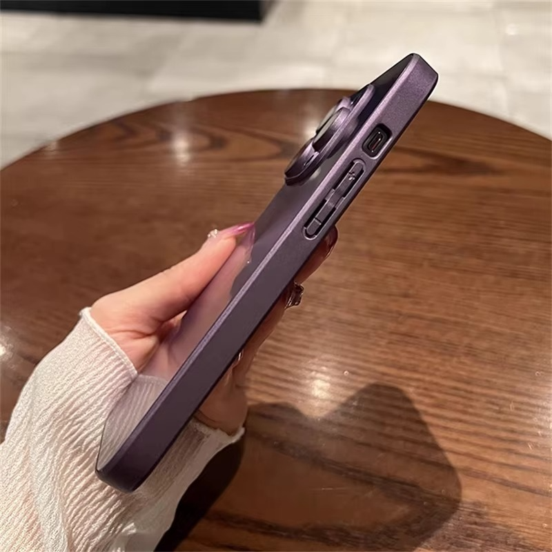 Luxury Aurora Laser iPhone Case — Matte Shockproof Armor Cover, Anti-Fingerprint, Anti-Scratch, Dustproof, Soft Bumper, Reflective Finish