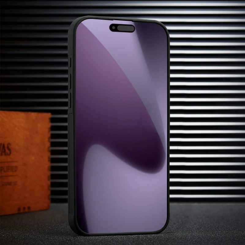 Luxury Carbon Fiber PU Leather Shockproof iPhone Case — Anti-Fingerprint Non-Slip Slim Back Cover with Camera Protection