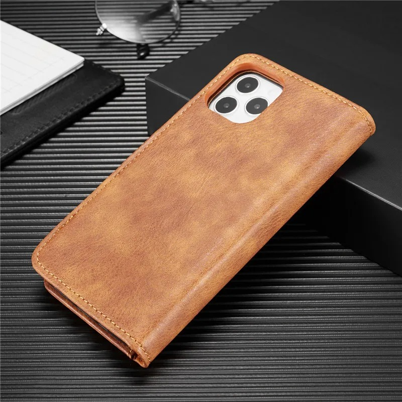 Luxury Detachable Magnetic Leather iPhone Wallet Case — Dual Layer, Shockproof, Anti-Fingerprint, Heavy Duty, Matte Finish, With Card Holder & Holder Slot
