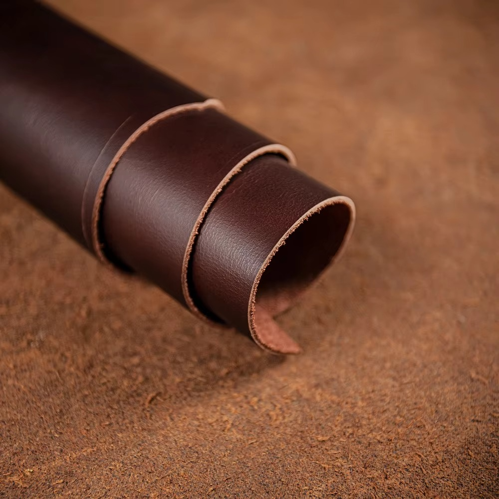 Luxury Genuine Leather iPhone Case — Half-Wrapped Anti-Scratch Dustproof Cover, Vintage Retro Business Style, Lightweight Non-Slip Design