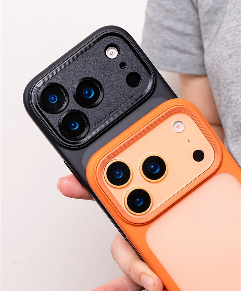 Luxury iPhone Case — MagSafe-Compatible Shockproof Matte Hard Cover with Camera Control Button, Translucent Frosted Anti-Fingerprint Non-Slip Design