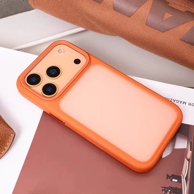 Luxury iPhone Case — MagSafe-Compatible Shockproof Matte Hard Cover with Camera Control Button, Translucent Frosted Anti-Fingerprint Non-Slip Design