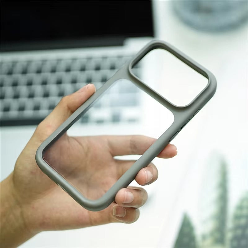 Luxury iPhone Case — MagSafe-Compatible Shockproof Matte Hard Cover with Camera Control Button, Translucent Frosted Anti-Fingerprint Non-Slip Design