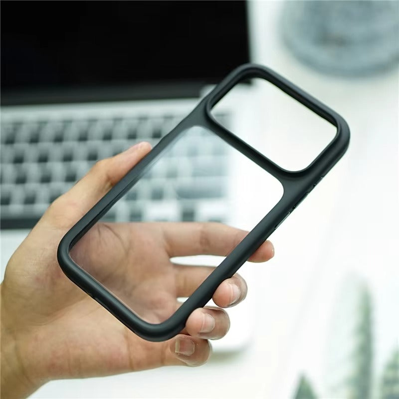 Luxury iPhone Case — MagSafe-Compatible Shockproof Matte Hard Cover with Camera Control Button, Translucent Frosted Anti-Fingerprint Non-Slip Design