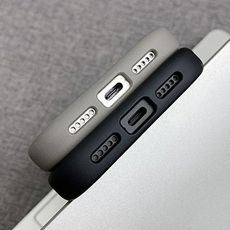 Luxury iPhone Case — MagSafe-Compatible Shockproof Matte Hard Cover with Camera Control Button, Translucent Frosted Anti-Fingerprint Non-Slip Design