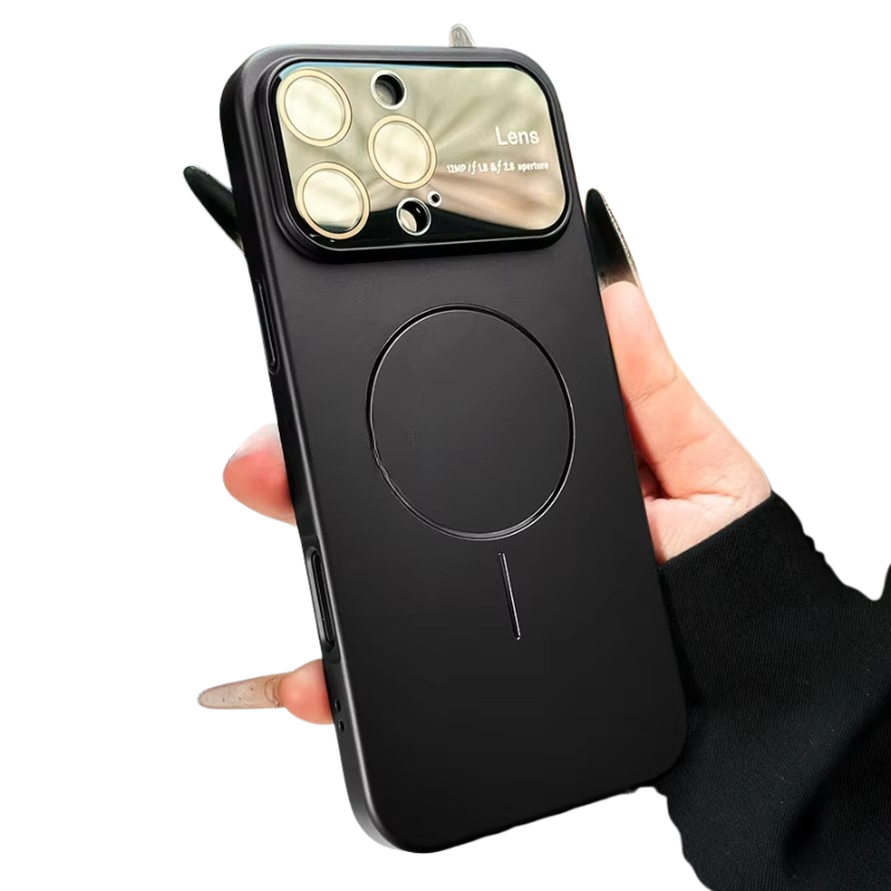 Luxury iPhone Case — MagSafe Matte Magnetic Half-Wrapped PC Cover with Shockproof Protection, Lens Protection, Anti-Fingerprint, Dustproof, Non-Slip Design