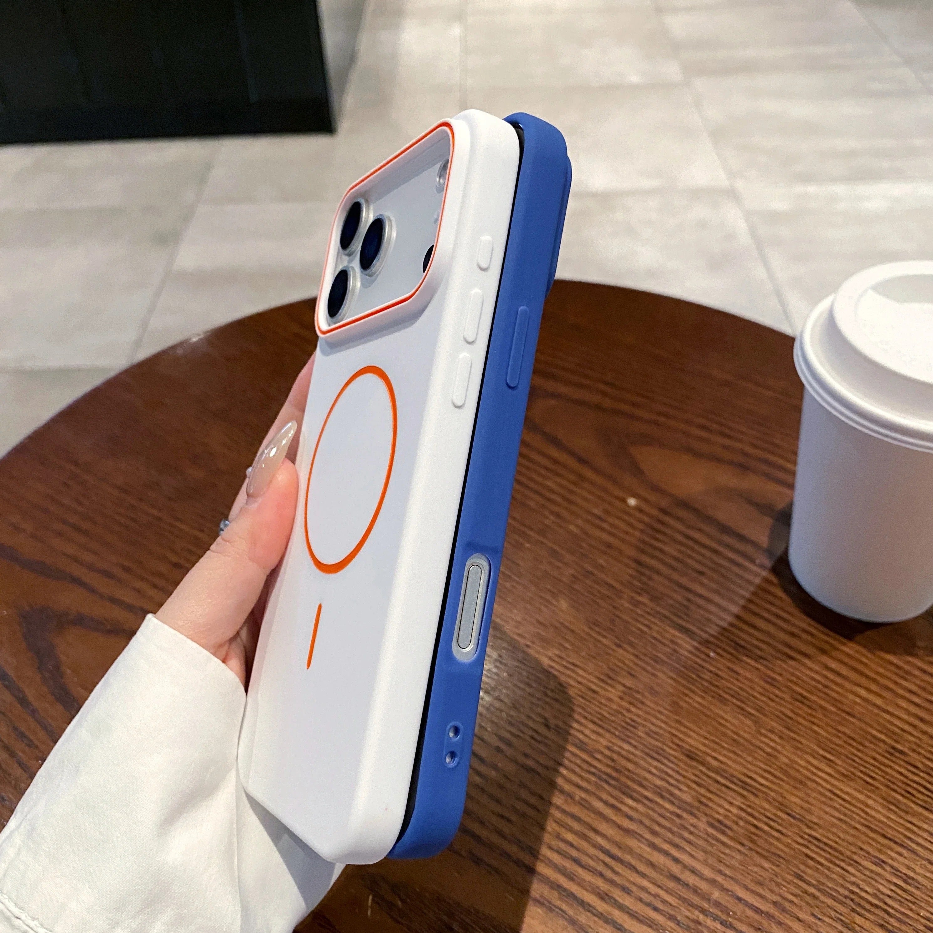 Luxury iPhone Case — Magnetic Matte Soft Shockproof Bumper with Anti-Fingerprint, Non-Slip, Full Coverage and MagSafe Wireless-Charging Compatibility