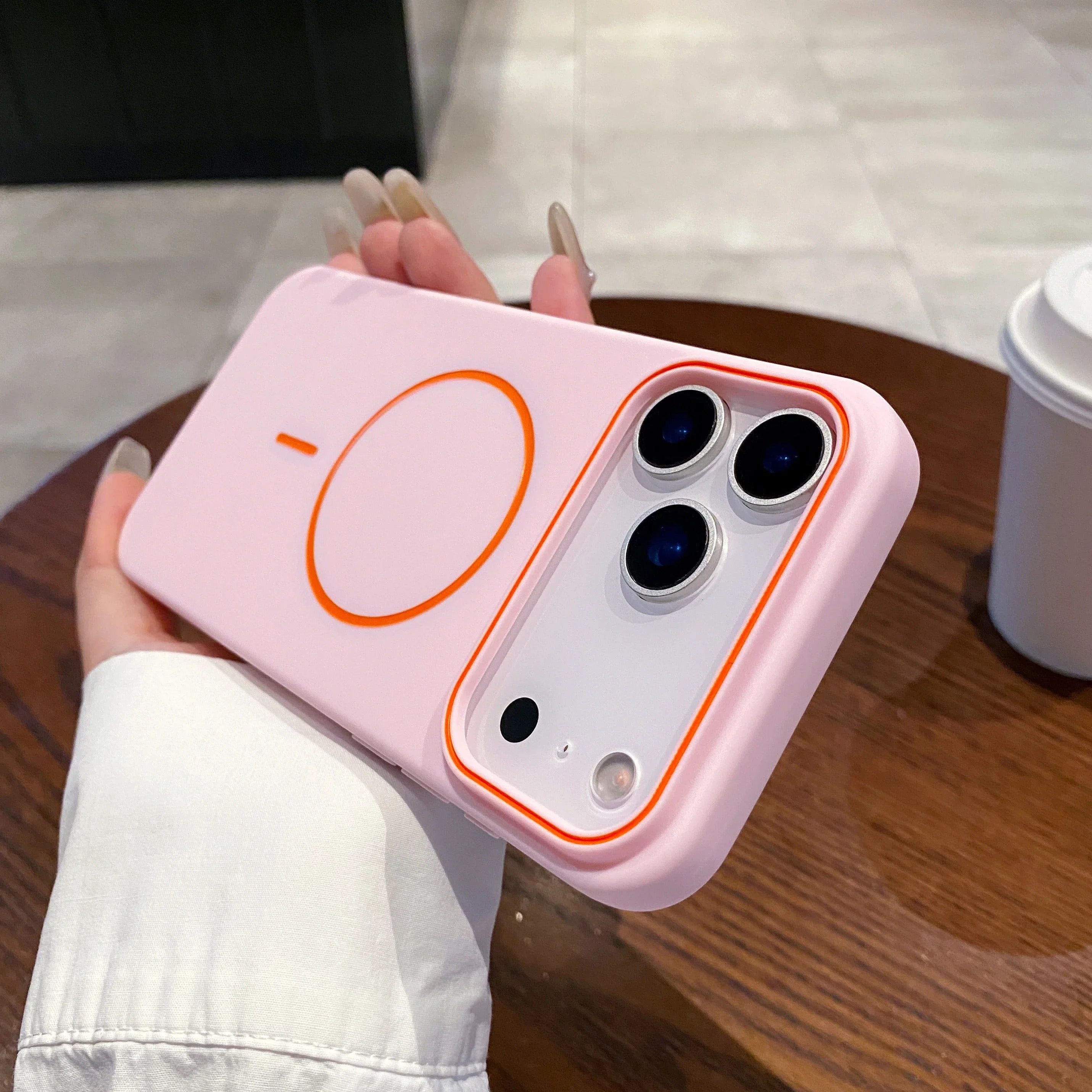 Luxury iPhone Case — Magnetic Matte Soft Shockproof Bumper with Anti-Fingerprint, Non-Slip, Full Coverage and MagSafe Wireless-Charging Compatibility