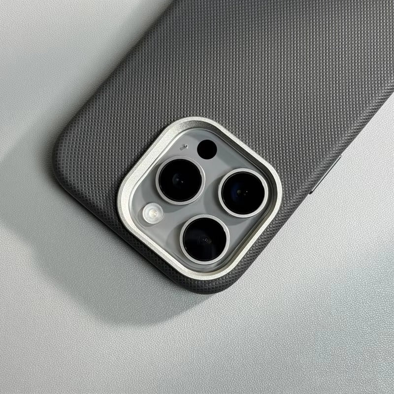 Luxury iPhone Case — MagSafe Magnetic Shockproof Cover with Diamond Texture Leather Design, Anti-Fingerprint Grip and Wireless-Charging Safe Finish