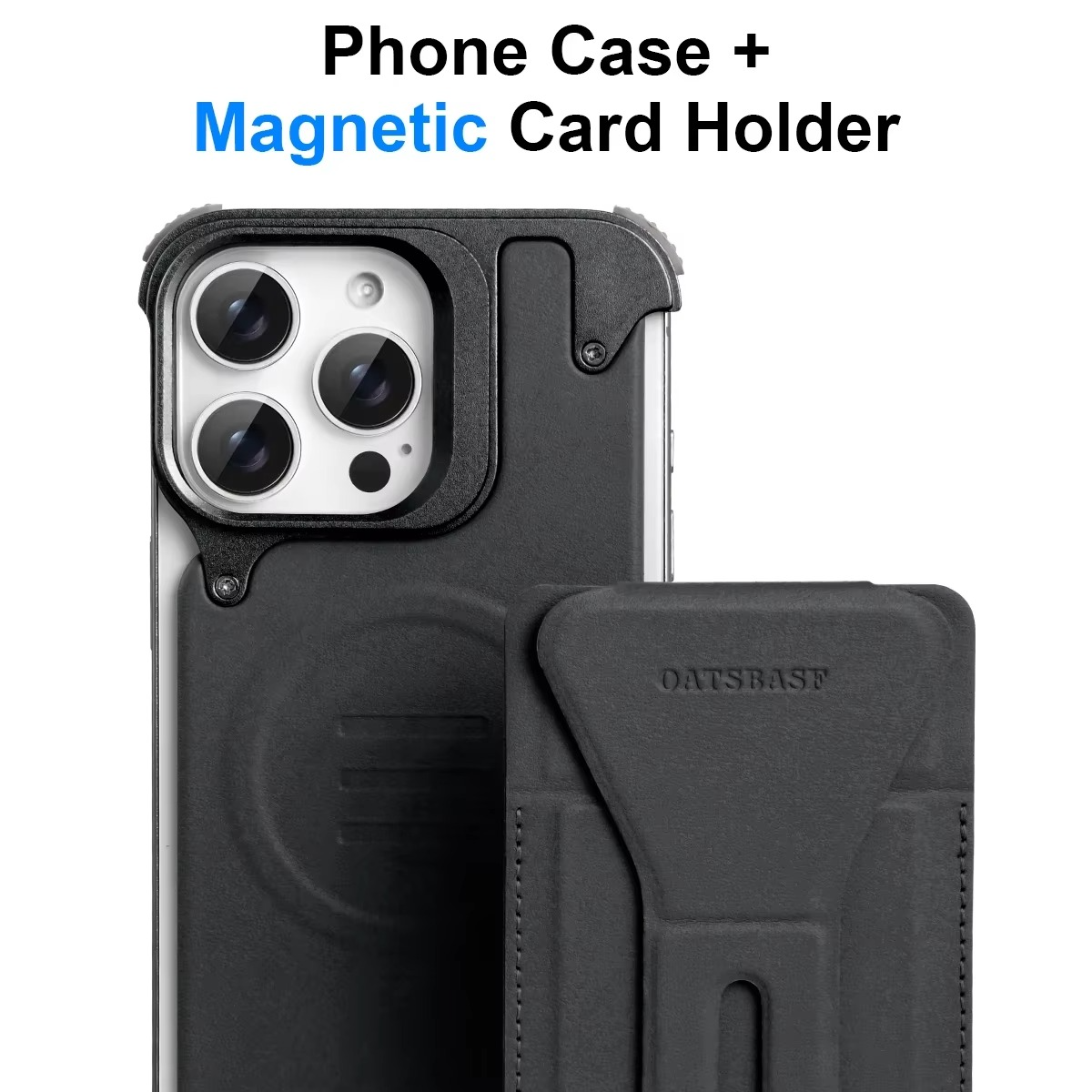 Luxury Magnetic Wallet iPhone Case — Card Holder with Stand, Wireless-Charging Compatible Genuine Leather Bumper Protective Cover