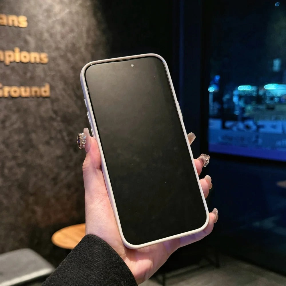 Luxury Magnetic iPhone Case with Glitter Candy Jelly Finish — Shockproof Hard Bumper Cover, Wireless Charging Compatible, Anti-Scratch Design