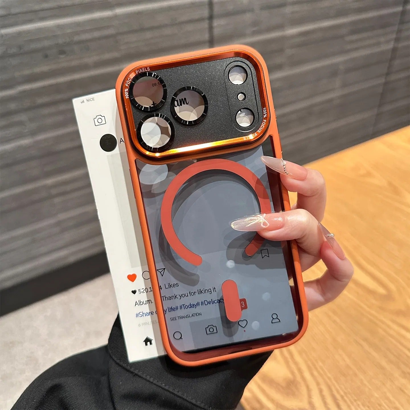 Luxury iPhone Case — Transparent MagSafe Compatible Cover with Plating Camera Protection, Shockproof, Anti-Fingerprint, Dustproof, Full Coverage Design