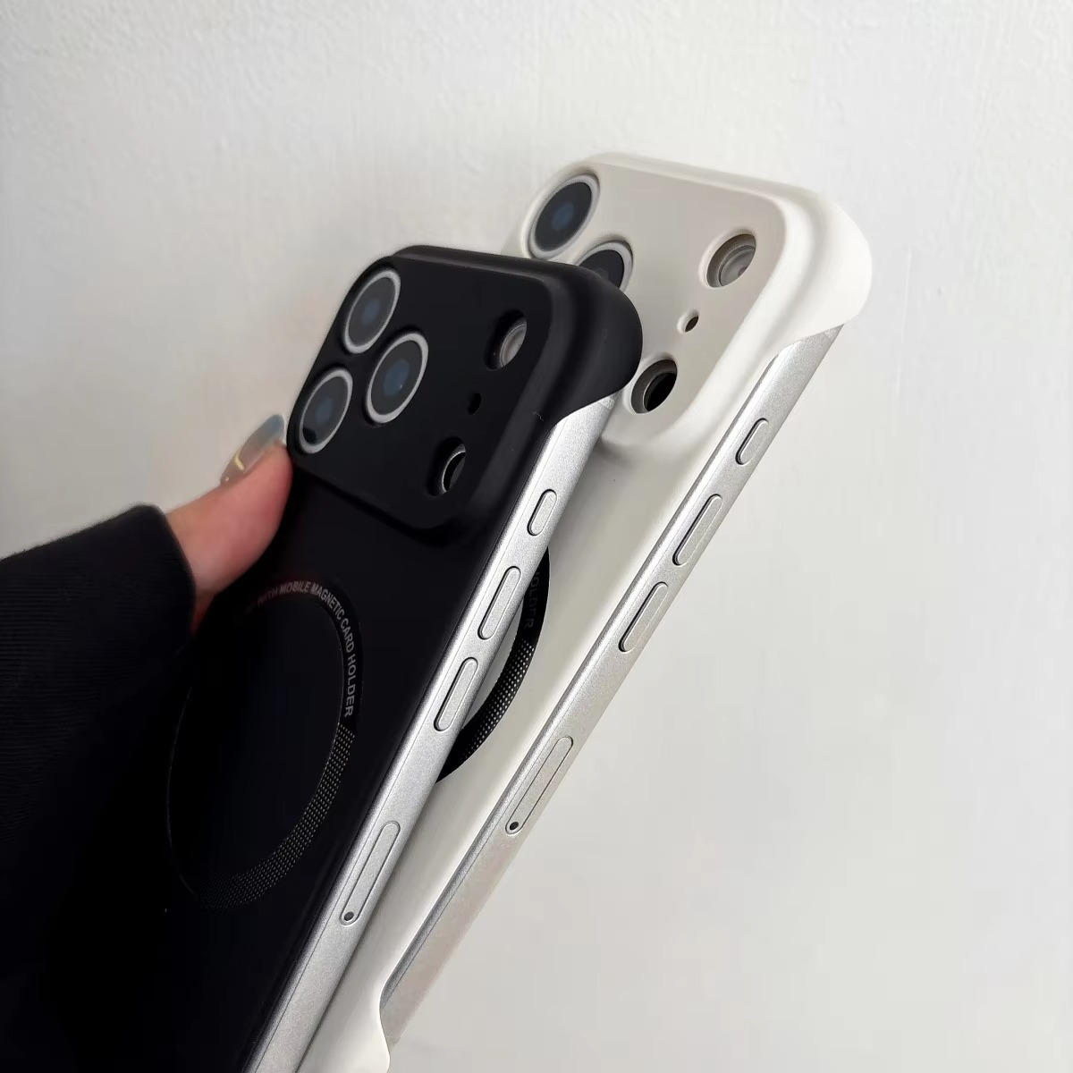 Luxury Ultra-Thin Magnetic iPhone Case — Frameless Hard PC Half-Wrapped Cover, Matte Solid Color, Anti-Fingerprint, Shockproof, Non-Slip, Dustproof