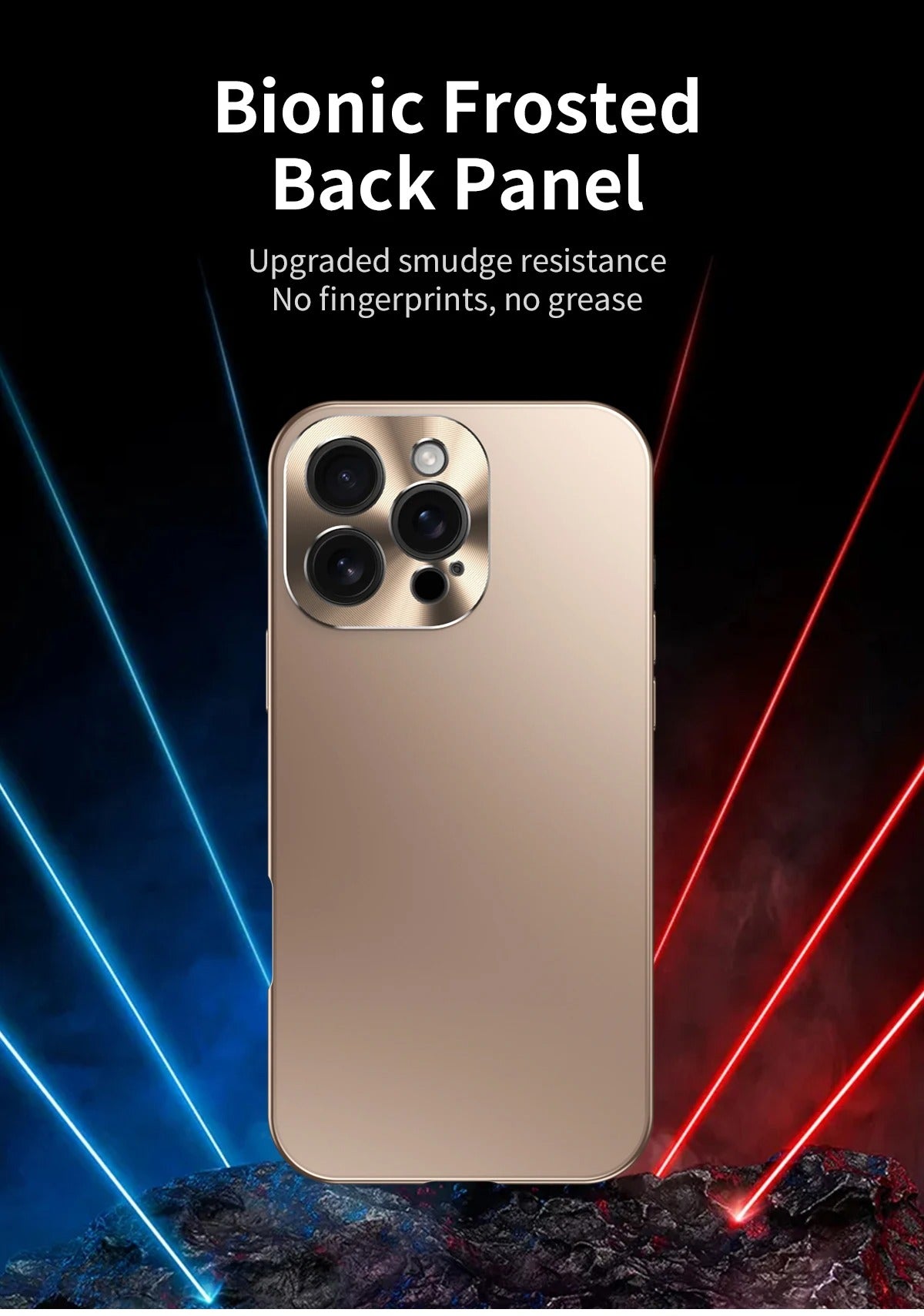 Luxury iPhone Case MagSafe Compatible Shockproof Camera Lens Protection — Matte Titanium Alloy Frame, Magnetic Slim Cover, Anti-Fingerprint, Drop Resistant