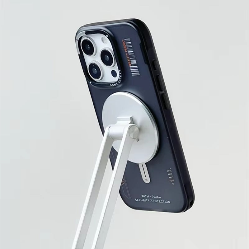 Luxury iPhone Case MagSafe Compatible Shockproof Protection — Skin-Touch Matte Hard PC Armor Cover, Anti-Fingerprint Translucent Design, Wireless Charging Support