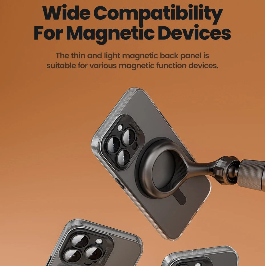 Luxury iPhone Case MagSafe Compatible — Matte Magnetic Wireless Charging, Shockproof Full Coverage with Lens Protection, Transparent Cover