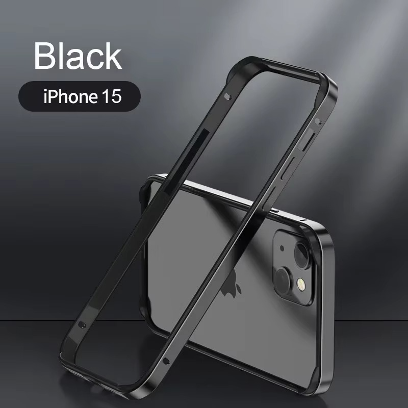 Luxury iPhone Case Ultra-Thin Aluminum Alloy Frame — Lightweight Bumper Protective Cover, Shockproof Hard Metal Shell