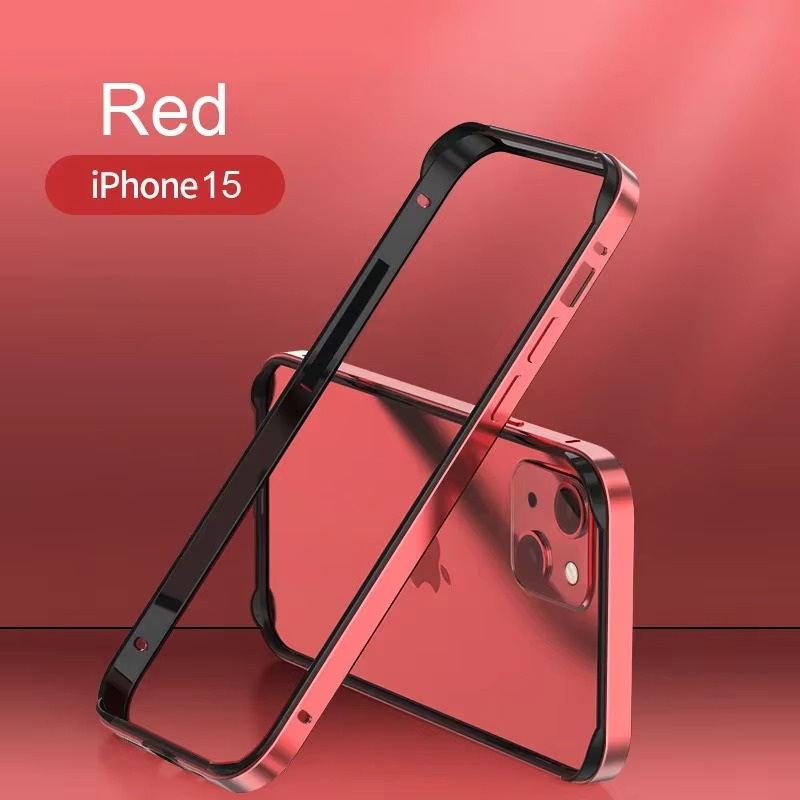 Luxury iPhone Case Ultra-Thin Aluminum Alloy Frame — Lightweight Bumper Protective Cover, Shockproof Hard Metal Shell