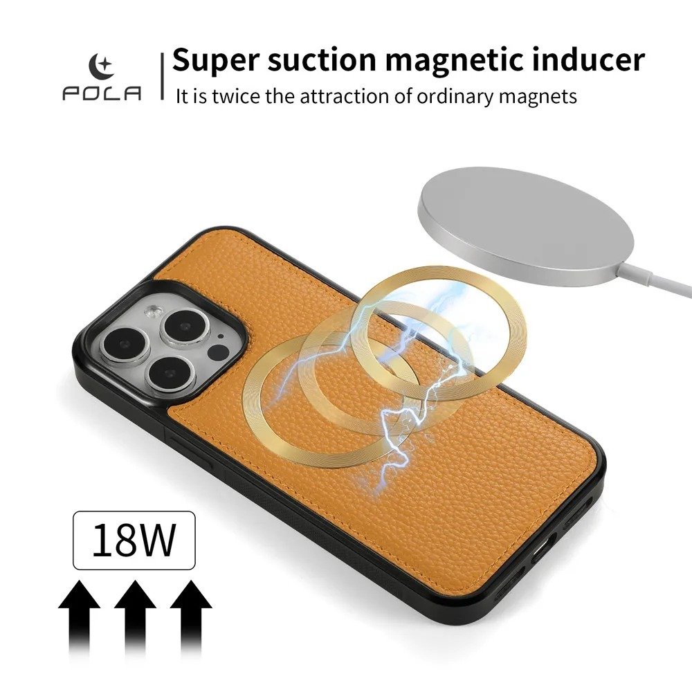 Luxury iPhone Case — 2-in-1 Detachable Leather Wallet Cover with Zipper Card Slot, Crossbody Lanyard, Magnetic Closure and Dual-Layer Protective Design