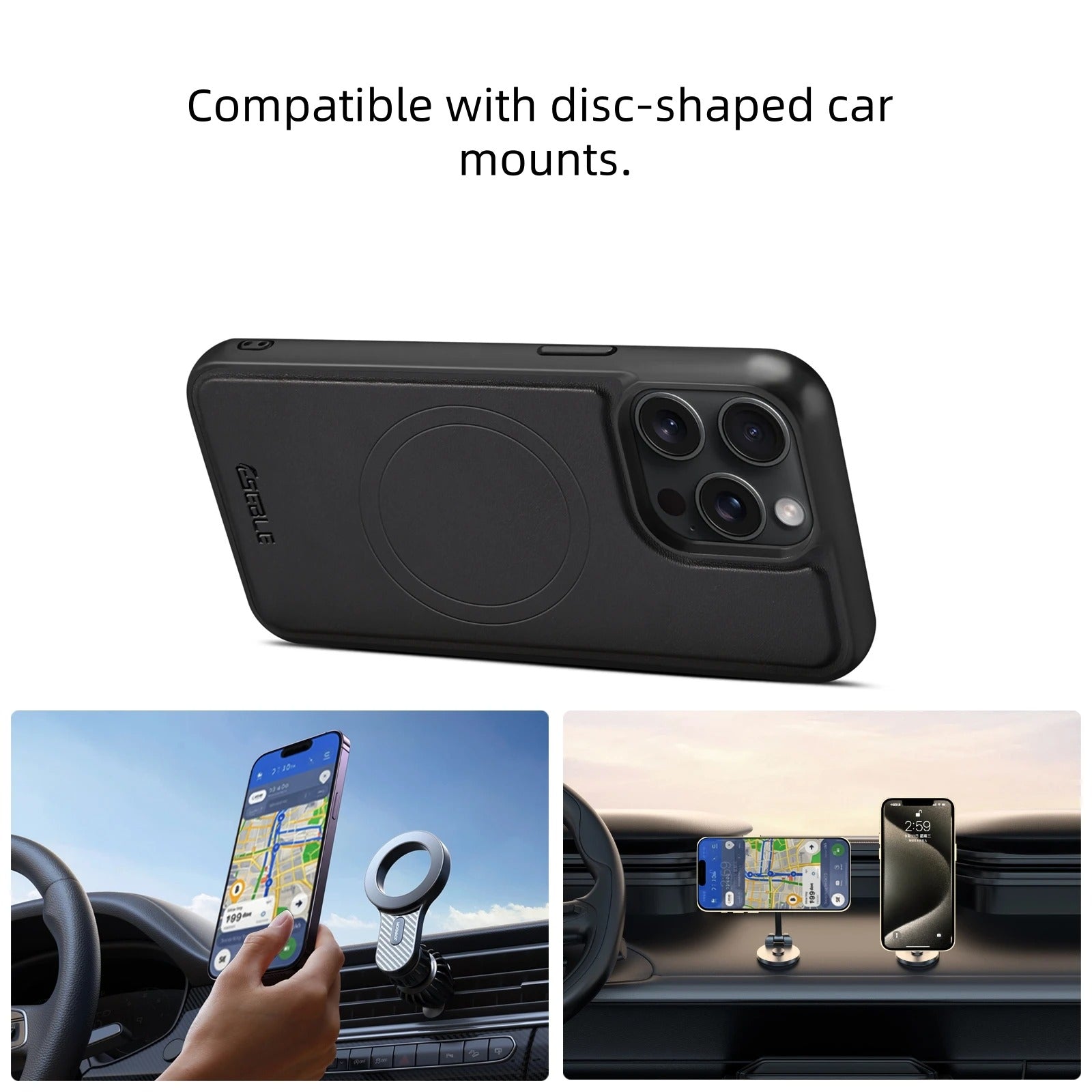 Luxury iPhone Case — 2-in-1 Detachable Magnetic Leather Wallet Cover with Card Holder Pocket and Shockproof Soft Protection