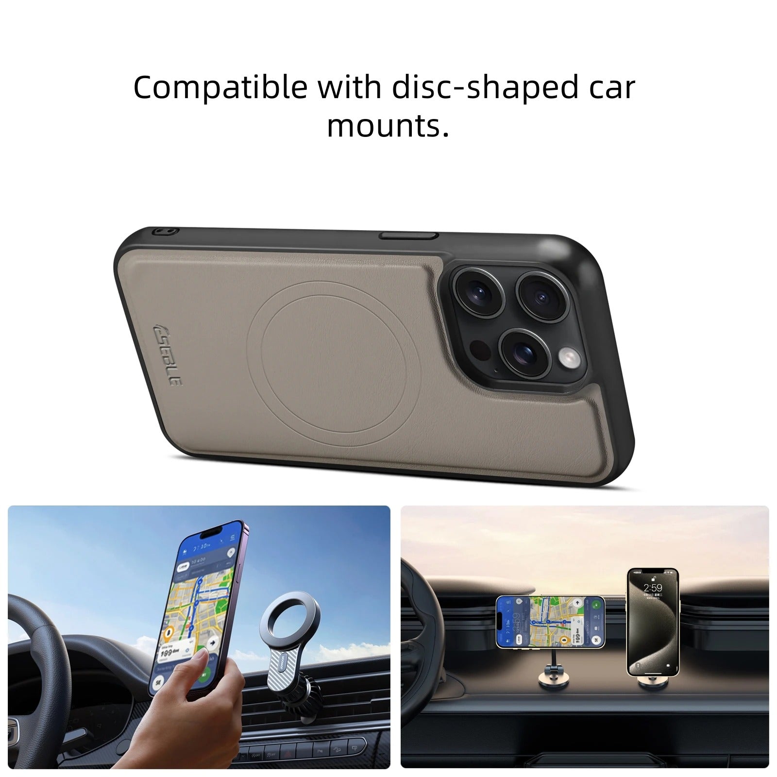 Luxury iPhone Case — 2-in-1 Detachable Magnetic Leather Wallet Cover with Card Holder Pocket and Shockproof Soft Protection