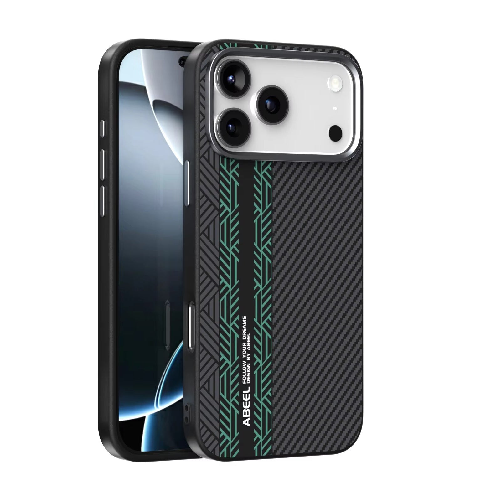 Luxury iPhone Case — 3D Embossed Invisible Magnetic Cover with Skin-Feel Frosted Back, Shockproof Dual-Layer Protection & Ultra-Slim Matte Full-Coverage Design