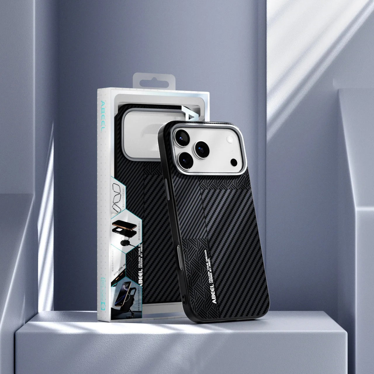 Luxury iPhone Case — 3D Embossed Invisible Magnetic Cover with Skin-Feel Frosted Back, Shockproof Dual-Layer Protection & Ultra-Slim Matte Full-Coverage Design