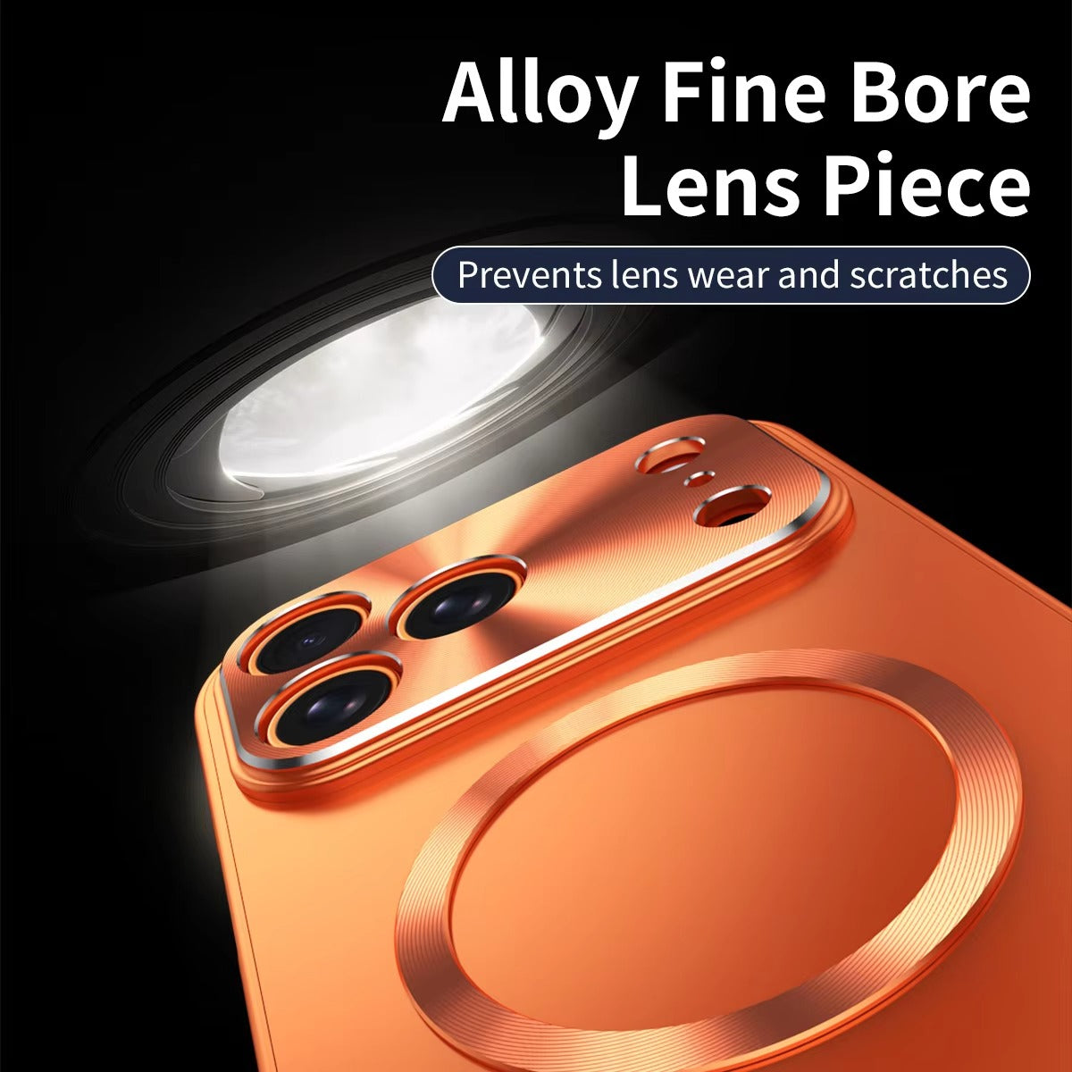 Luxury iPhone Case — All-Aluminum Magnetic Frame with Frosted PC Backplate, Ultra-Thin Shock-Absorbing Protective Design