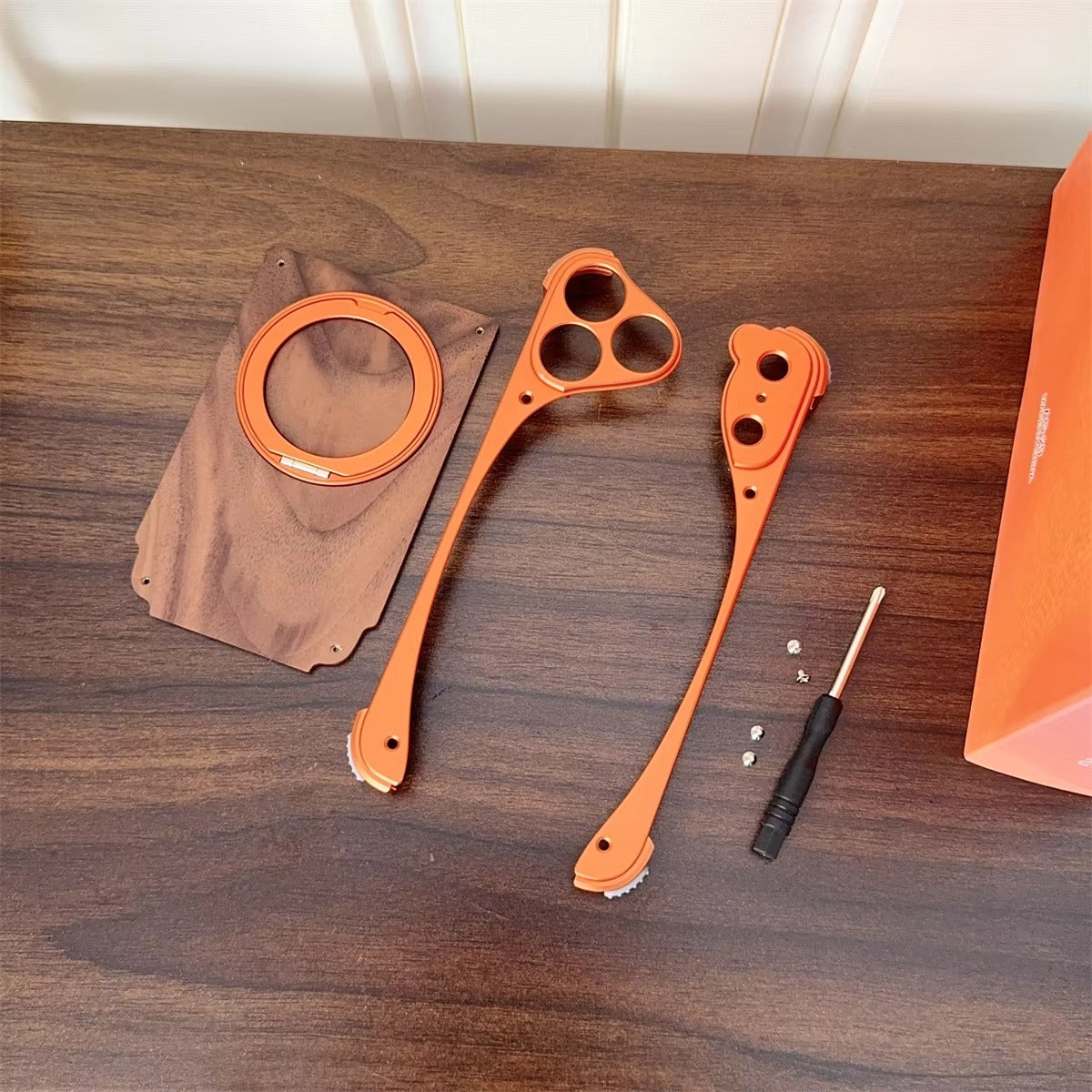 Luxury iPhone Case — Aluminum Metal Golden-Thread Magnetic Cover with Shockproof Bracket and Drop-Proof Durable Protection