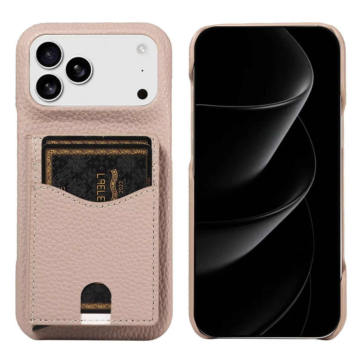 Luxury iPhone Case — Automatic Card Ejection PU Leather Cover, Shockproof Protection, Multi-Function Wallet Design