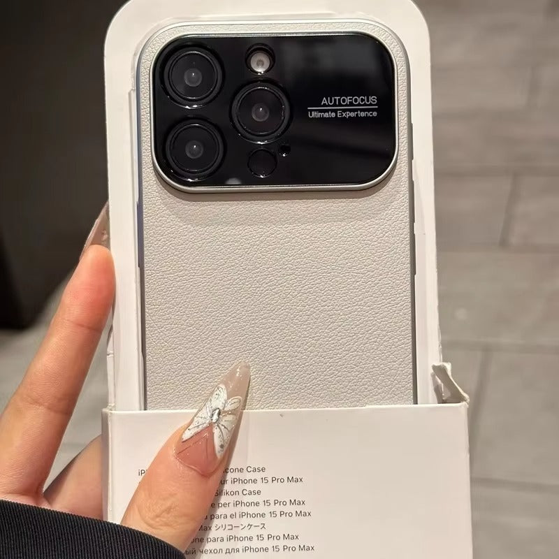 Luxury iPhone Case — Built-In MagSafe Heat-Dissipation Leather-Texture Cover with Shockproof Anti-Fingerprint Dustproof Non-Slip Slim Design