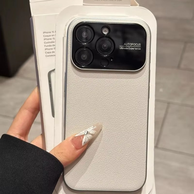 Luxury iPhone Case — Built-In MagSafe Heat-Dissipation Leather-Texture Cover with Shockproof Anti-Fingerprint Dustproof Non-Slip Slim Design