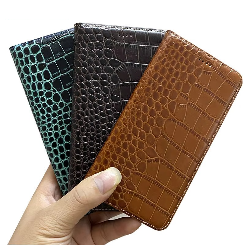 Luxury iPhone Case — Business Flip Wallet Genuine Leather Cover with Kickstand, Magnetic Full-Protection Design & Anti-Scratch Non-Slip Finish