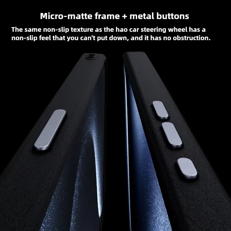 Luxury iPhone Case — Business Leather MagSafe Magnetic Cover with Anti-Fall Design, Metal Buttons, Shockproof Dual-Layer Protection & Non-Slip Textured Finish