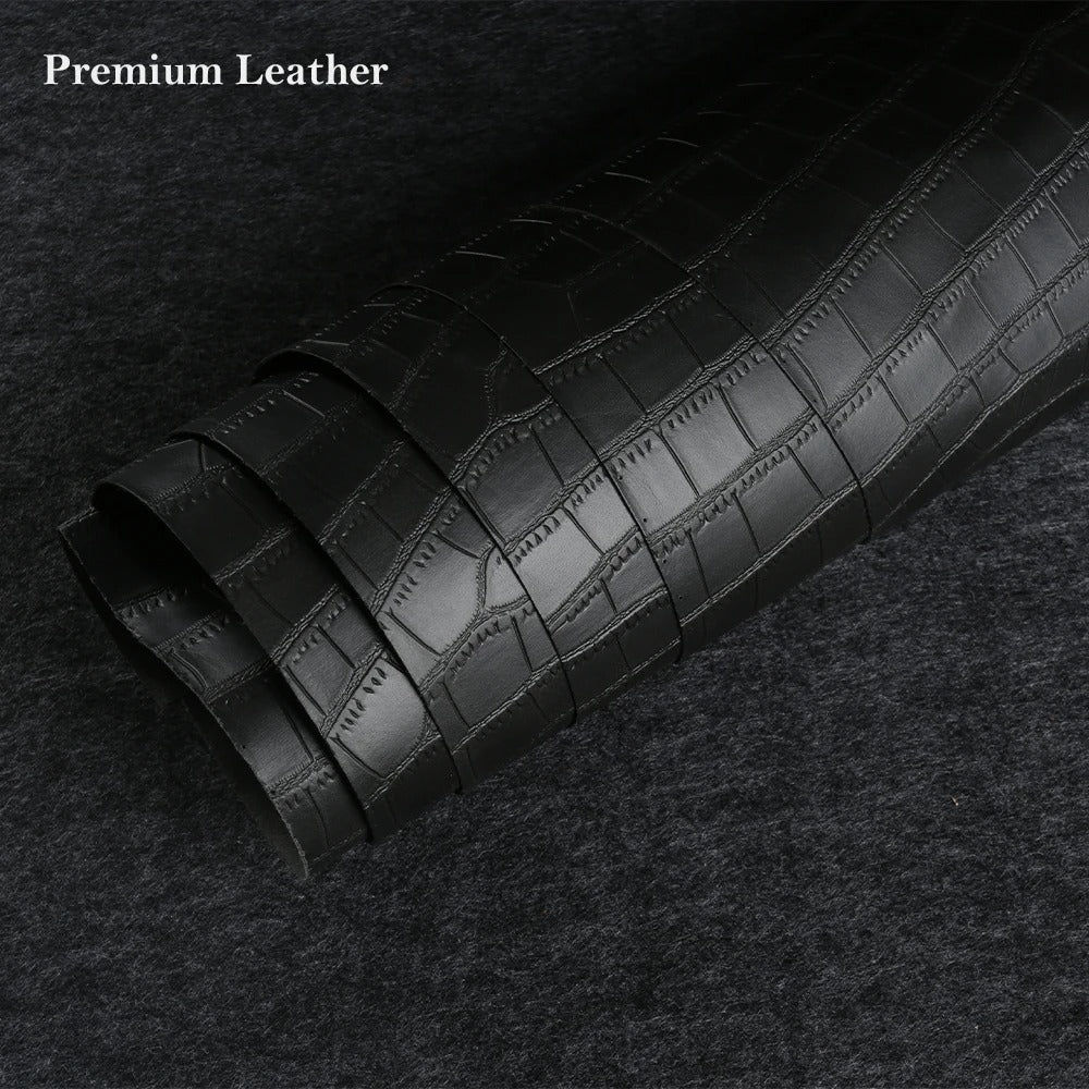 Luxury iPhone Case — Crocodile Leather Bumper Cover with Shockproof Hard PC Protection, Anti-Fingerprint Anti-Scratch Non-Slip Design