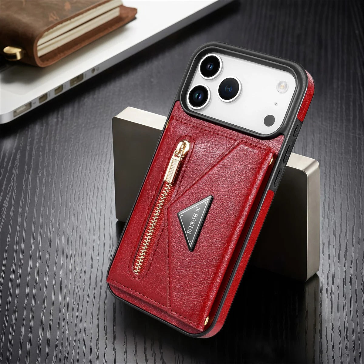 Luxury iPhone Case — Crossbody Wallet with Card Holder and Lanyard Strap, Shockproof Leather Cover, Anti-Fingerprint Full Access Design