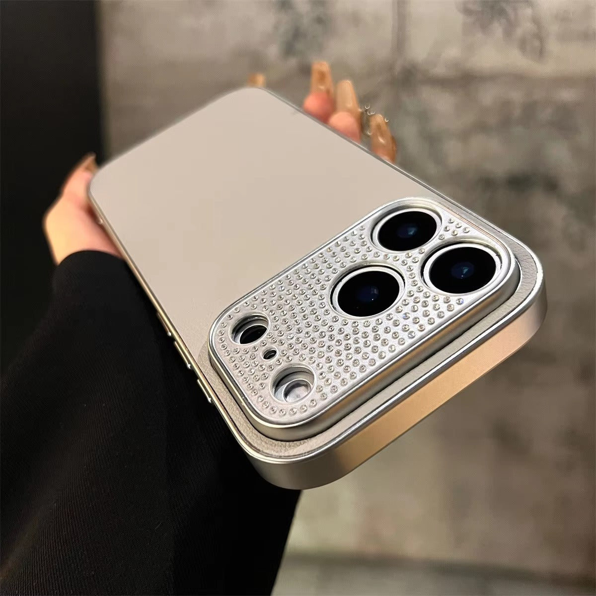 Luxury iPhone Case — Diamond PU Leather Plating Cover with Bling Finish, Shockproof Lens Protection and Pure-Color Matte Anti-Fingerprint Design