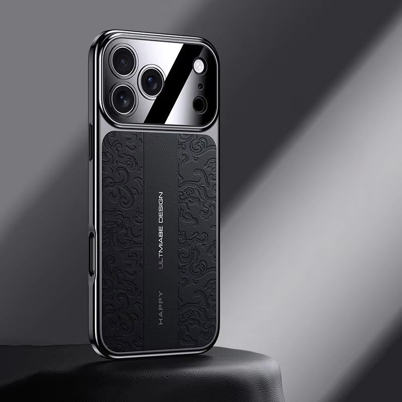 Luxury iPhone Case — Electroplated Leather Soft TPU Cover with Magnetic Support, Anti-Fingerprint Anti-Scratch Dual-Layer Protection & Lightweight Non-Slip Design