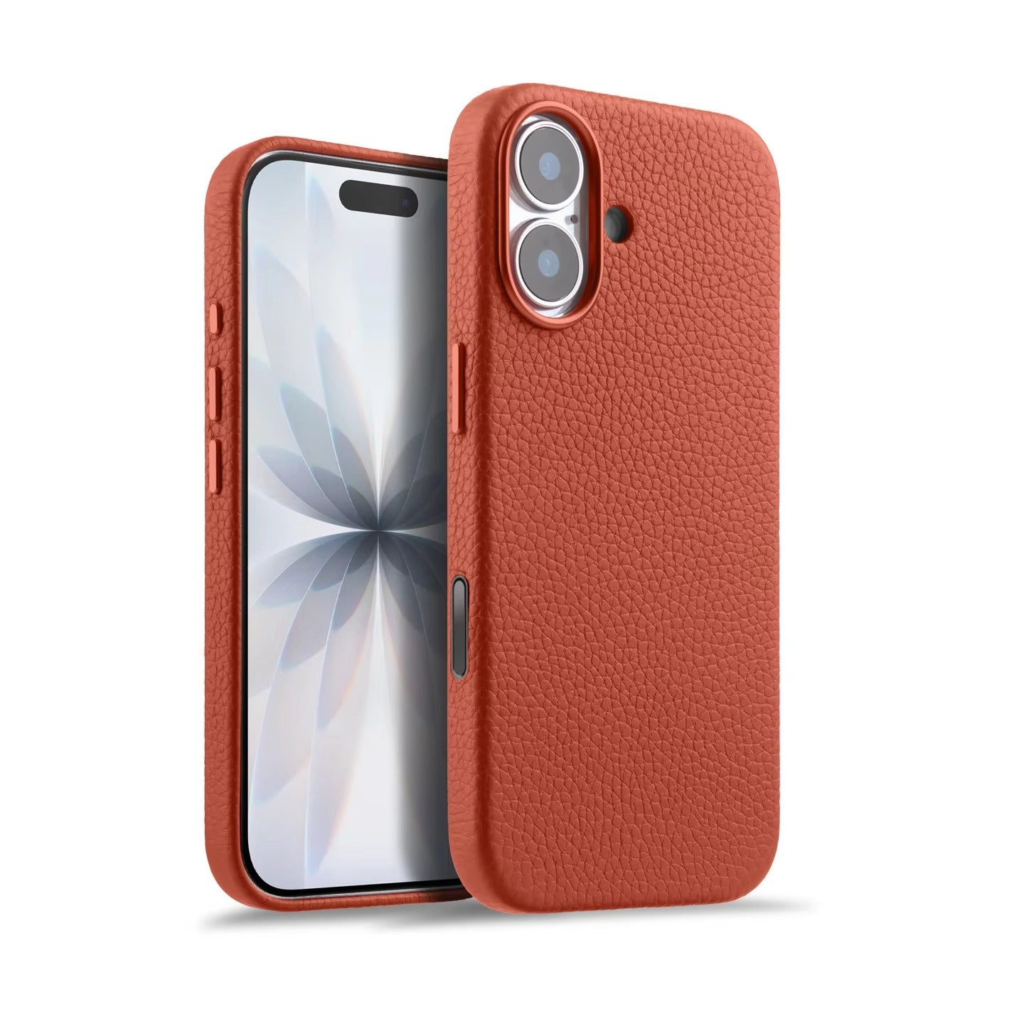 Luxury iPhone Case — Genuine Cowhide Leather MagSafe Cover with Camera Button, Slim Shockproof Design and Anti-Fingerprint Soft Microfiber Lining