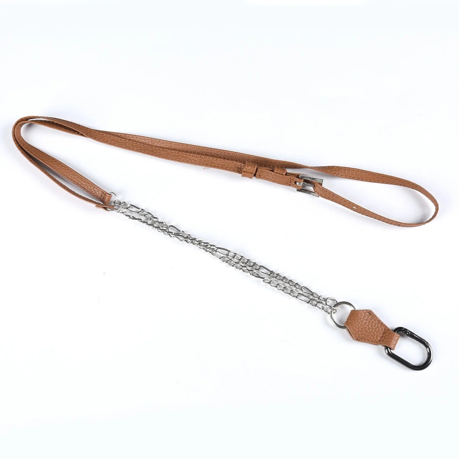 Luxury iPhone Case — Genuine Leather Crossbody Cover with Metal Strap Sling, Shockproof Protective Design and Premium Anti-Slip Finish