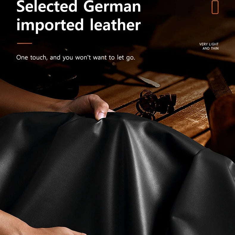 Luxury iPhone Case — Genuine Leather MagSafe Cover with 38-Magnet Wireless Charging Support, Full-Coverage Anti-Scratch Protection & Soft TPU Shock-Resistant Edges