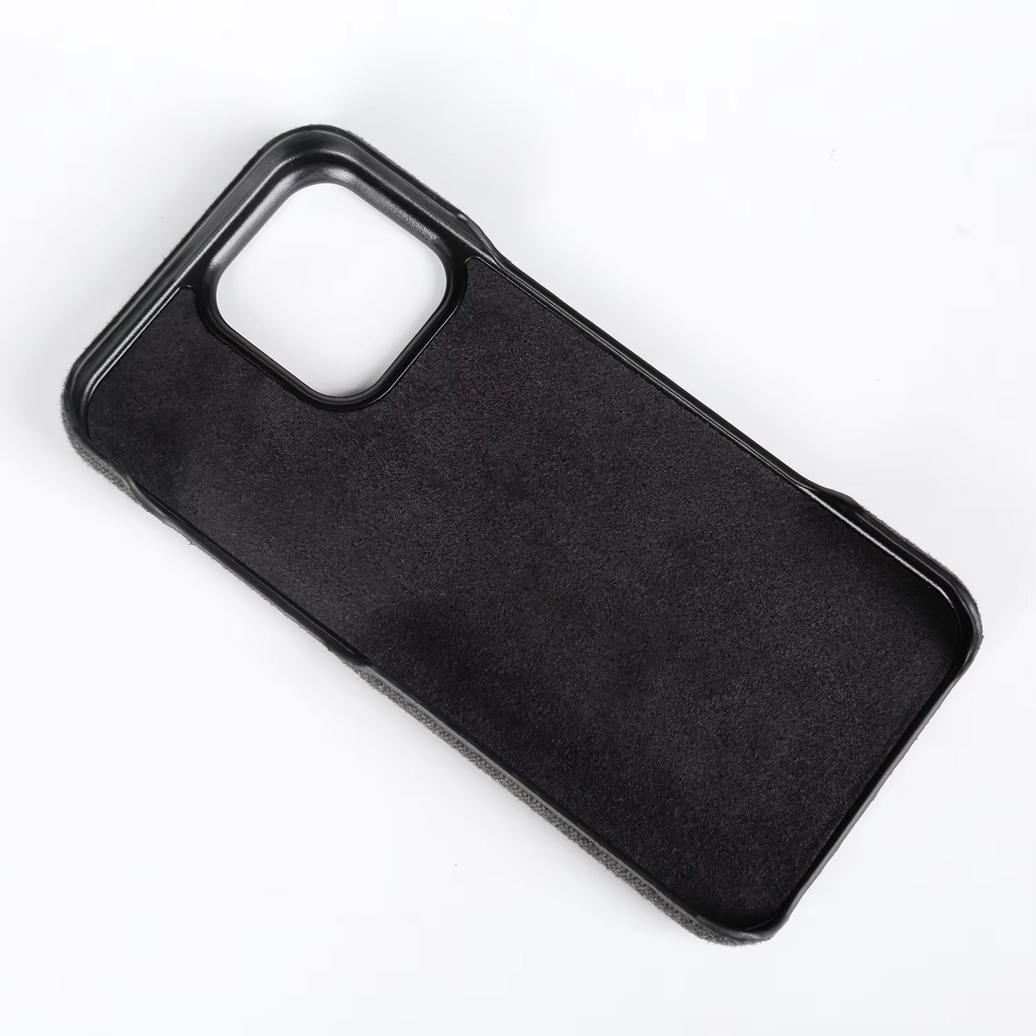 Luxury iPhone Case — Genuine Leather and Cloth Card Slot Cover with Vintage Retro Design, Lightweight Anti-Scratch Non-Slip Protection