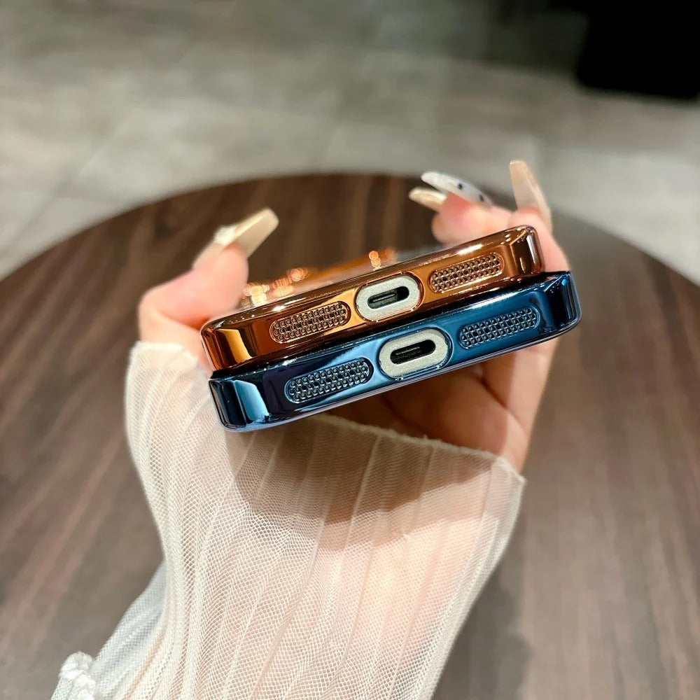 Luxury iPhone Case — Glitter Clear Soft TPU Cover with Camera Protector, Shockproof Anti-Fingerprint Anti-Scratch Dustproof Lightweight Design