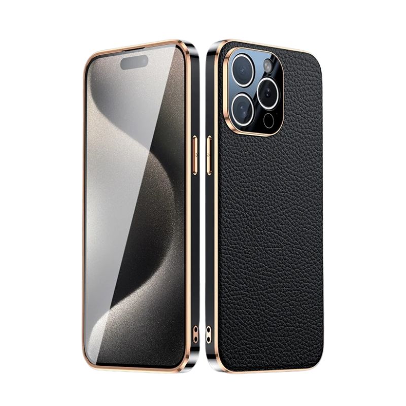 Luxury iPhone Case — Magnetic Genuine Leather Slim Cover with Precise Lens Protection, Anti-Drop Shockproof Design & Lightweight Premium Finish