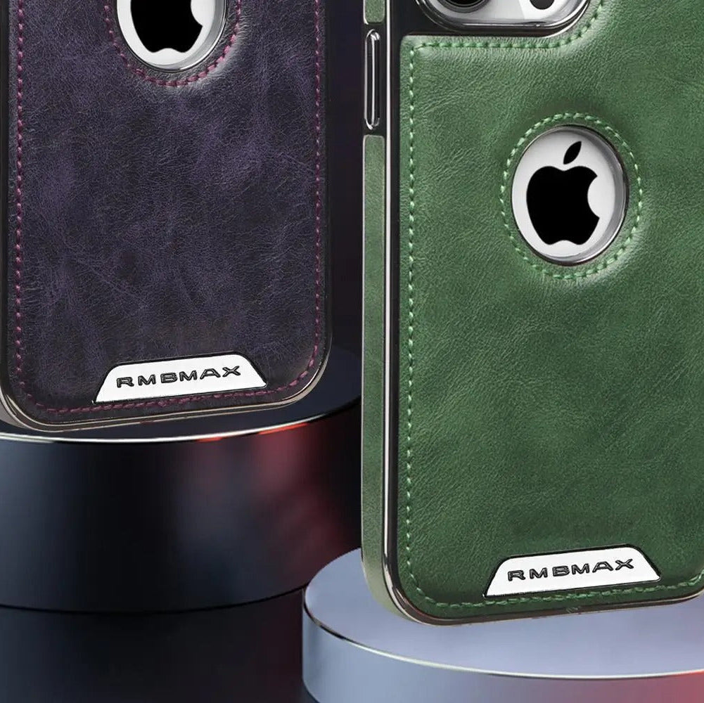 Luxury iPhone Case — Magnetic Leather Hybrid Cover with Wireless-Charging Safe Design, Anti-Fingerprint Anti-Scratch Dustproof Protection and Anti-Drop Build